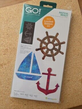 AccuQuilt GO! Nautical Medley Die #55497 2020 Limited Edition NEW Factory Sealed